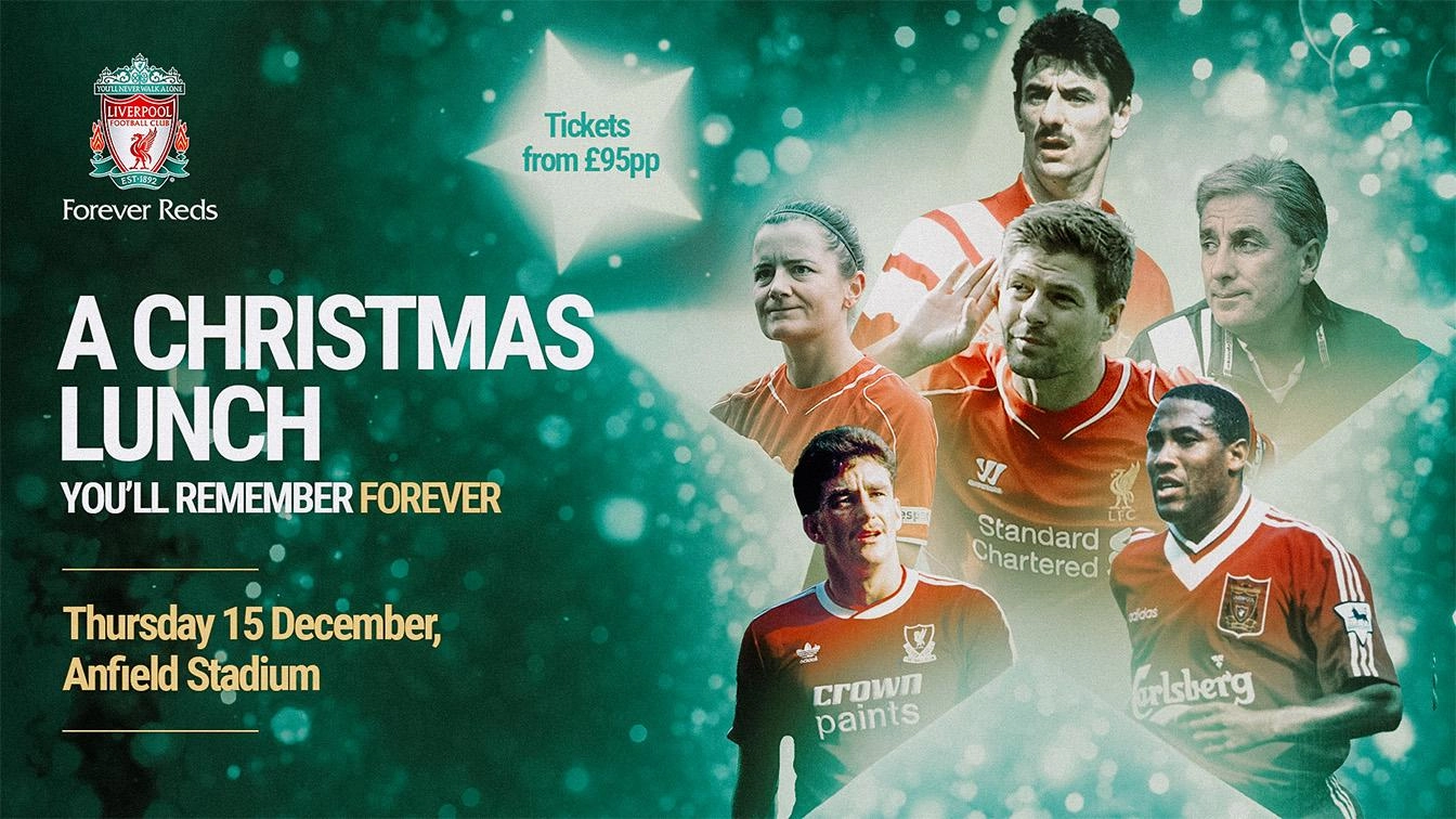 Join LFC legends for Forever Reds' annual Christmas lunch Liverpool FC